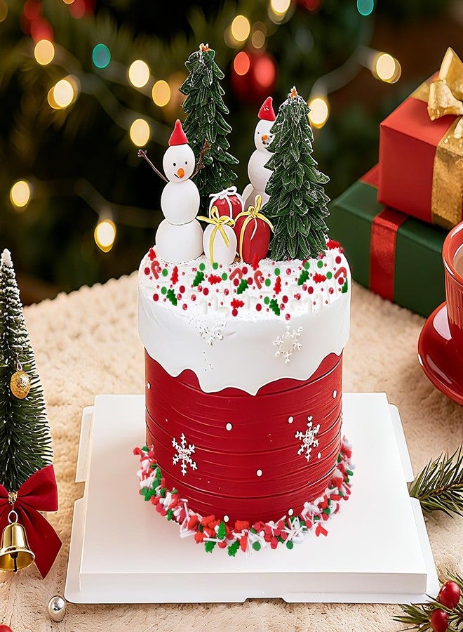 Morofme 3.5 oz Christmas Sprinkles Red and Green Christmas Tree Candy Sprinkle Jimmies Mix Christma Cane Sprinkle Cake Topper Edible Holiday Sprinkles for Cupcake Toppers Cookie Ice Cream - Image 3