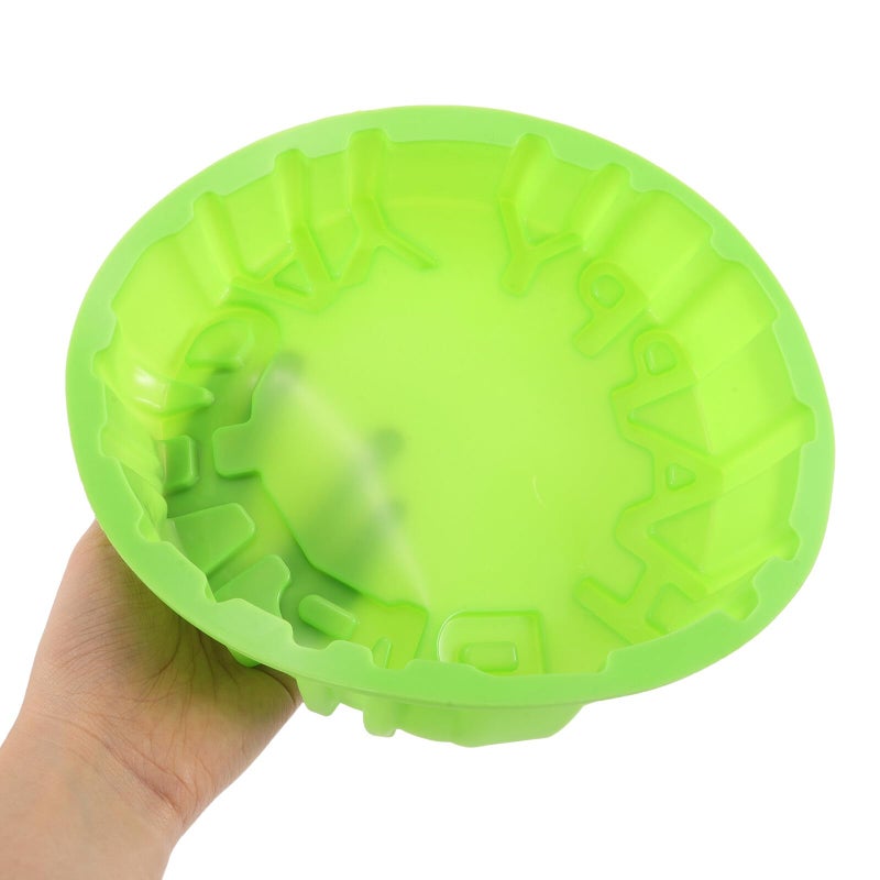 Green Silicone Round Cake Mold Non Stick Baking Pan For Muffin Pudding Jelly Home Kitchen - Image 5