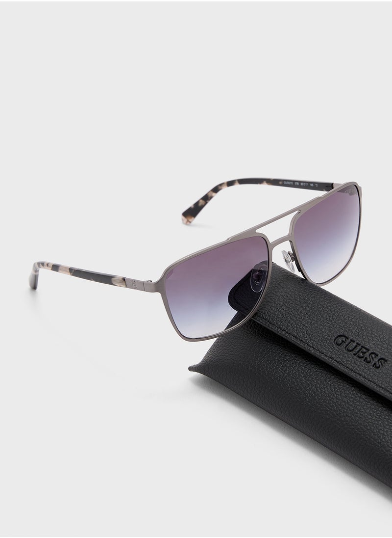GUESS - Metal Frame Aviator Sunglasses - Image 1