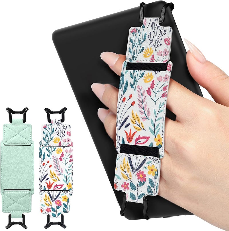حزام أمان MoKo بعبوتين، مناسب لقراءات Kindle وأجهزة Fire Tablet بحجم 6-8 بوصات – Kindle/Kobo/Voyaga/Lenovo/Sony للكتب الإلكترونية، يتميز بمرونة عالية وخفة الوزن ومقبض مريح للأصابع. - Image 1
