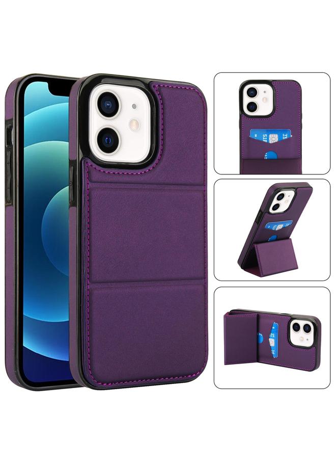 The Bros Phone Case For iPhone 12 mini Tri-fold Holder Leather Phone Phone Case with Card Slot  - Image 1