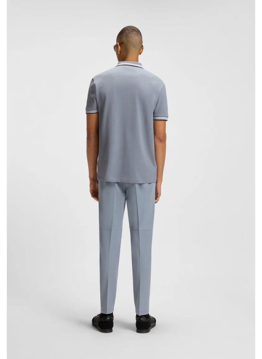 BOSS Paddy polo shirt in cotton piqué with logo undercollar