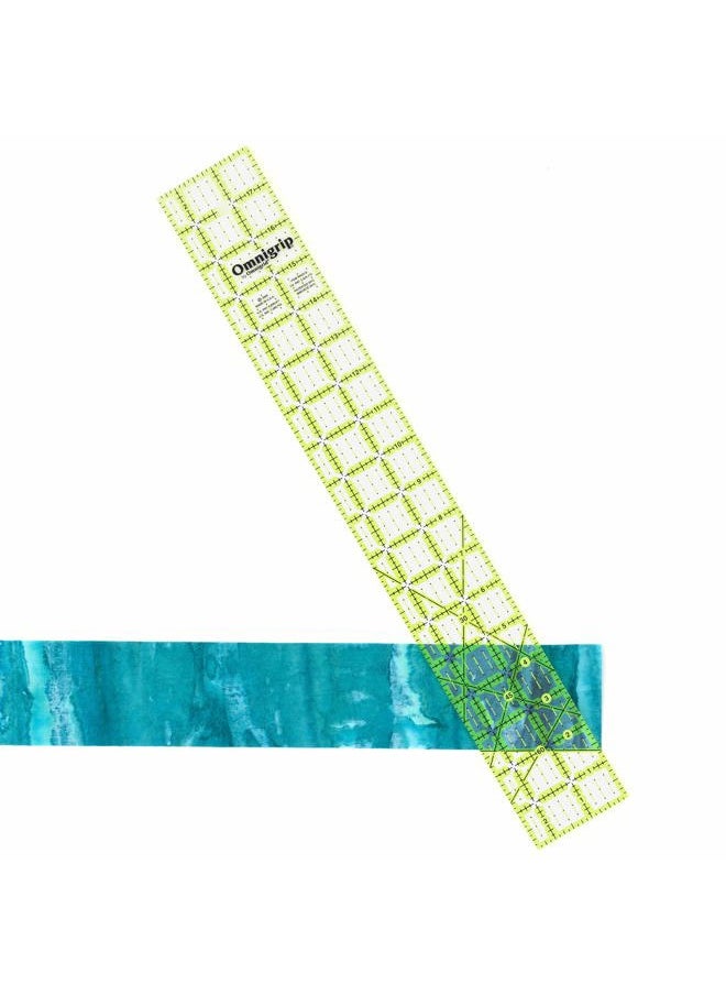 Omnigrid - Omnigrip RN2518 Non-Slip Quilter's Ruler, 2-1/2 x 18-Inch - Image 1