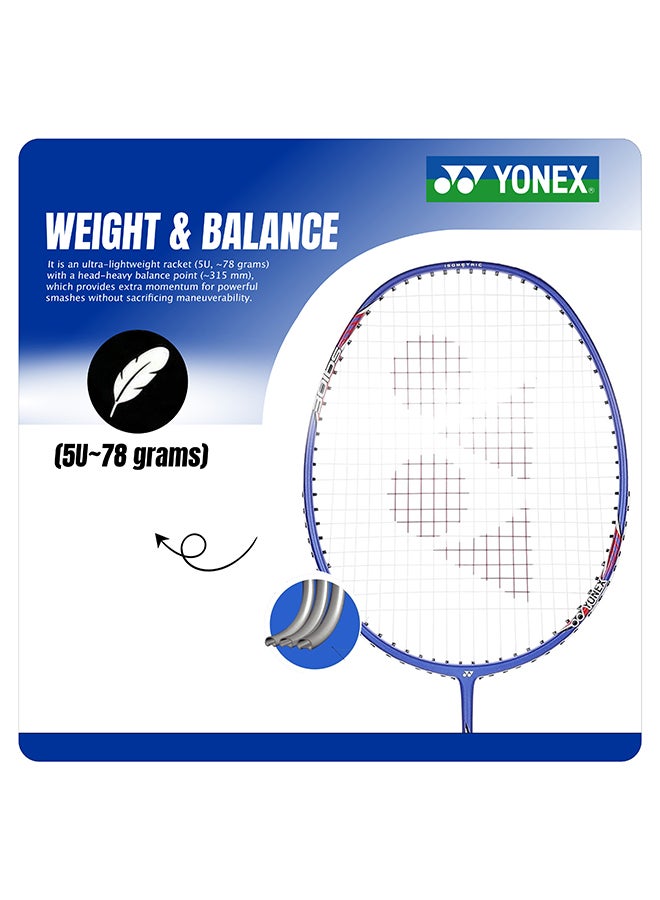 يونيكس مضرب تنس الريشة Yonex Voltric Lite 35i بغطاء كامل - إطار خفيف الوزن وقوي لضربات ساحقة قوية وسرعة تأرجح عالية وأداء شامل - Image 3