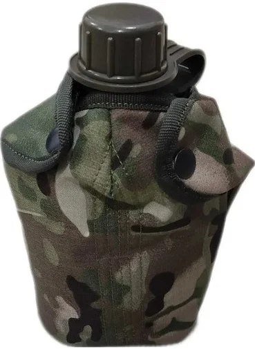 Aksoy Tactical Military Aluminum Flask with Case