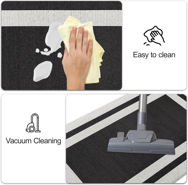 Anti Fatigue Kitchen Mat 45 X 180 Cm 0.4-Inch Thick Cushioned Foam - Waterproof Non Slip Standing Mat for Home Kitchen Office Laundry Room - Image 4