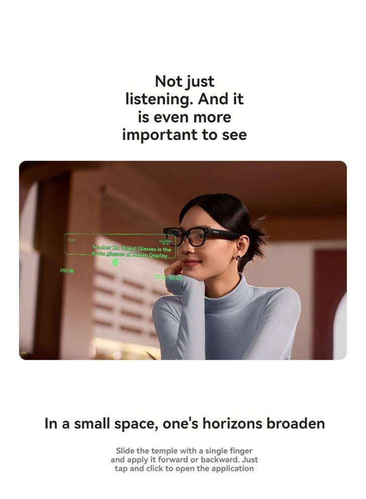 Rokid glasses AI with text display Glass intelligent photography AR real-time face-to-face translation AI question and answer prompts - Image 4