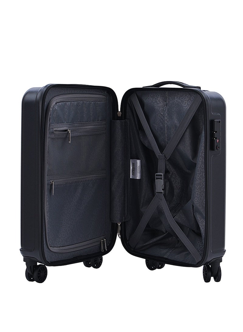 AMERICAN TOURISTER Skytrac DW V2 Suitcase, Cabin Size 55 cm / 20 inch, 4 Spinner Wheels, Hard Top, Polypropylene, Black|TSA Combination Lock|Scratch & Impact Resistant Material - 3 Years Global Warranty - Image 5
