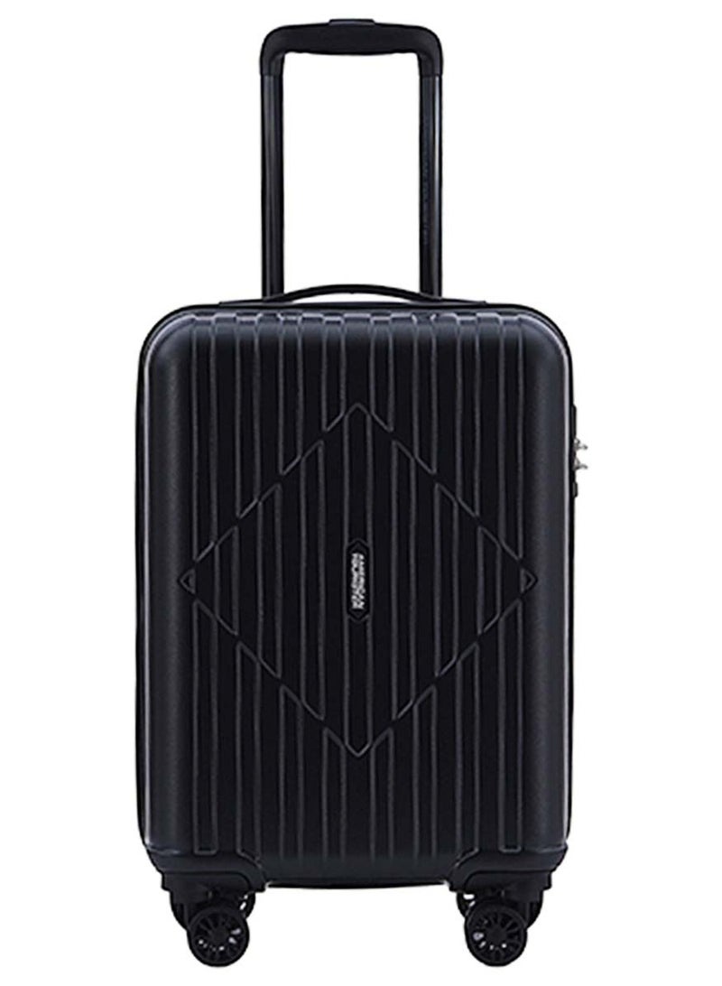AMERICAN TOURISTER Skytrac DW V2 Suitcase, Cabin Size 55 cm / 20 inch, 4 Spinner Wheels, Hard Top, Polypropylene, Black|TSA Combination Lock|Scratch & Impact Resistant Material - 3 Years Global Warranty - Image 1