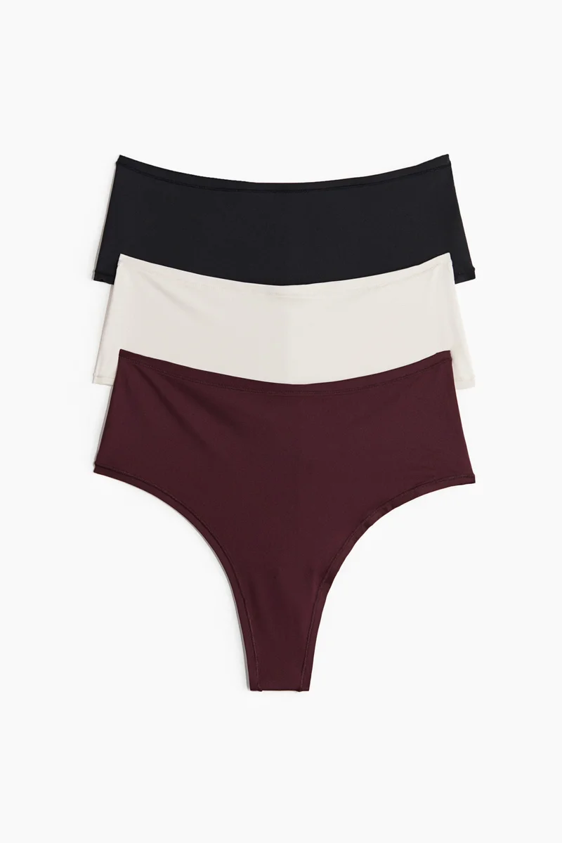 H&M 3-pack microfibre Brazilian briefs