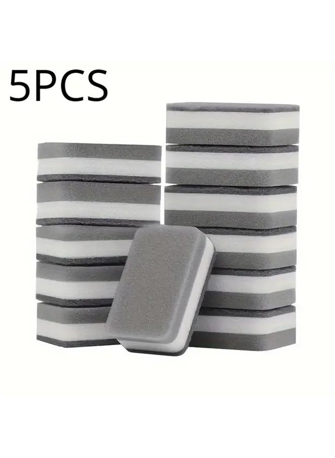 5 Pcs Double Sided Sponge Wipes High Density Kitchen Cleaning Scouring Pads - Image 4