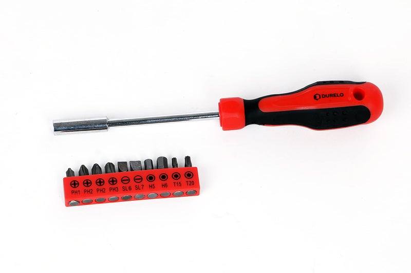 DURELO HTK-15 Hand Tool Kit (Red, 15 Pieces) - Image 5
