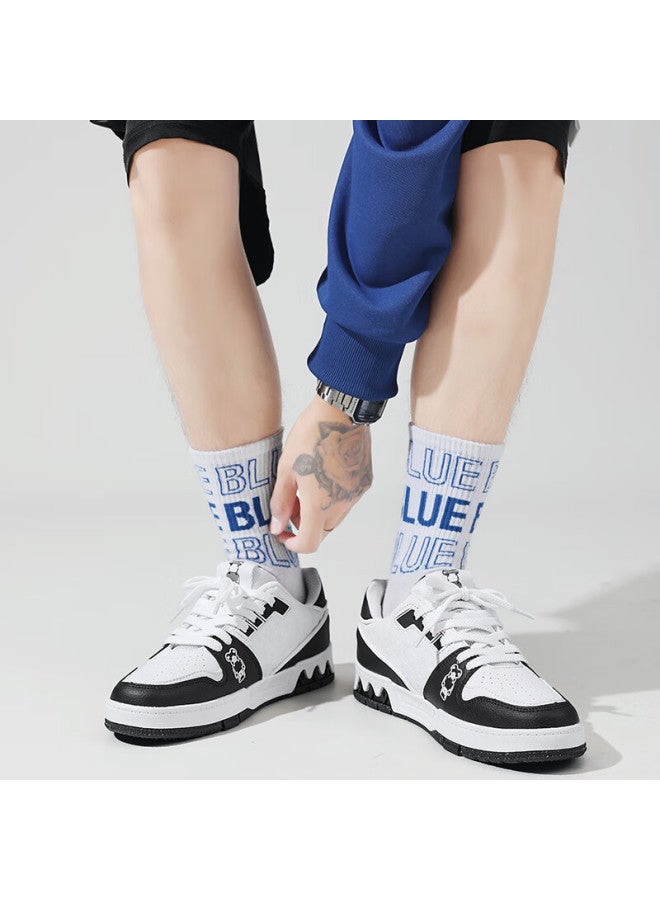 Violentbear Men's Spring/summer New Style Board Shoes Men's Casual Shoes Breathable Cowhide Height Increasing Trendy Shoes Couple Women's Shoes All-match Men's Shoes - Image 2
