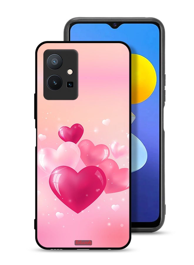 Tolwak Vivo T1 5G Protective Case Cover Beautiful Hearts Art - Image 1