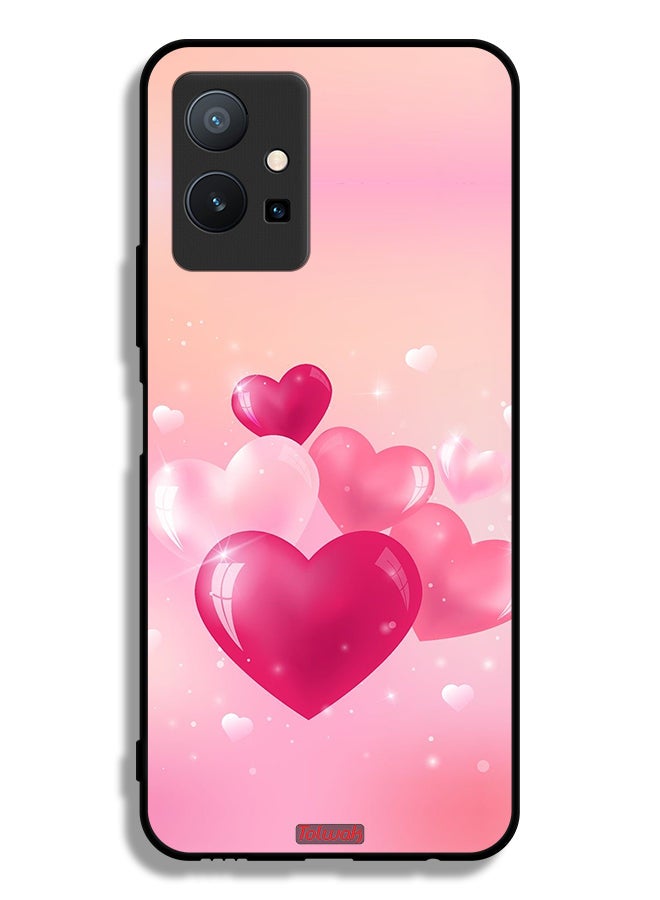 Tolwak Vivo T1 5G Protective Case Cover Beautiful Hearts Art - Image 2