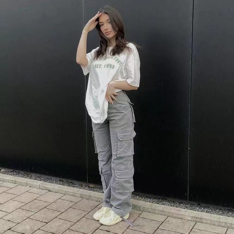New Women'S Street Hip Hop Low Waist Fashion Fixture Denim Trousers Casual Pants - Image 4