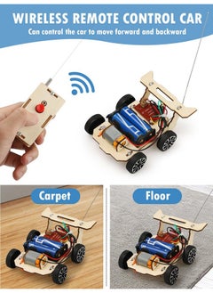 Poraxy Stem Model Car Kits, Toys For Boys Age 8-12, 5 In 1 Kids Wood Building Kit 8-10, 3D Wooden Puzzles, Educational Science Crafts Kits, Birthday Gifts For 8 9 10 11 12 13 14 Years Old Boys  - Image 3