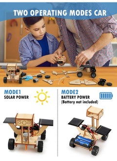 Poraxy Stem Model Car Kits, Toys For Boys Age 8-12, 5 In 1 Kids Wood Building Kit 8-10, 3D Wooden Puzzles, Educational Science Crafts Kits, Birthday Gifts For 8 9 10 11 12 13 14 Years Old Boys  - Image 1