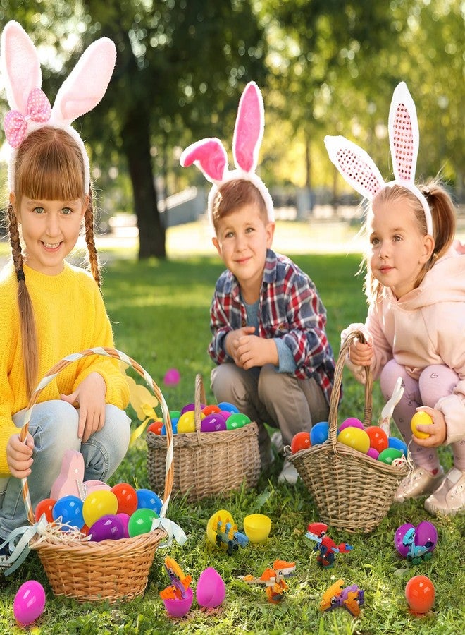 CUTE STONE 12 Pack Filled Easter Eggs with Dinosaur Building Blocks Sets, Easter Basket Stuffers Easter Party Favors for Boy, Girls and Kids - Image 2