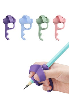 4 Pcs Pencil Grips, Ergonomic  Pencil Grippers, for Kids Handwriting Toddlers Beginners Kindergarten Classroom Supplies
