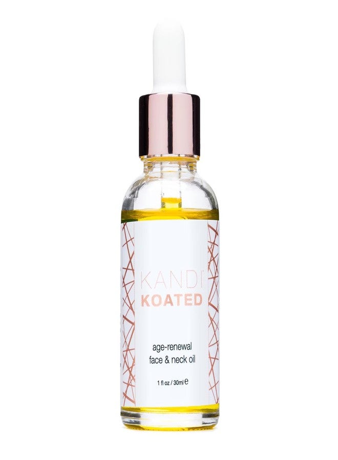 Kandi Koated Age-Renewal Face & Neck Oil Burruss – Botanical Oil with Jojoba, Vitamin C, Green Tea & Coffee Extract – Hydrating, Firming, Vegan Skincare, 1 fl oz - Image 1