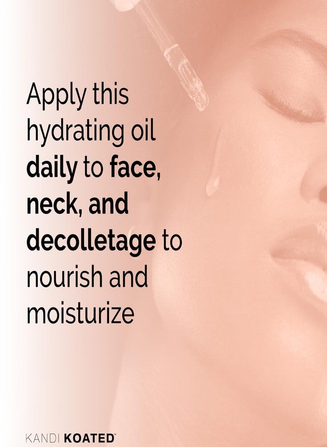 Kandi Koated Age-Renewal Face & Neck Oil Burruss – Botanical Oil with Jojoba, Vitamin C, Green Tea & Coffee Extract – Hydrating, Firming, Vegan Skincare, 1 fl oz - Image 2
