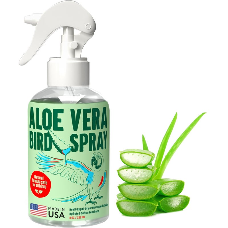 Samorillo Aloe Vera Bird Spray 85oz251mL Made in USA NonToxic Bird Bath Relieves DryItchy Skin Softens Feathers Safe Effective for All Birds Promote Healthy Plumage OdorFree - Image 2
