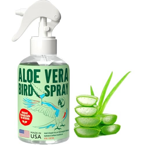 Samorillo Aloe Vera Bird Spray 85oz251mL Made in USA NonToxic Bird Bath Relieves DryItchy Skin Softens Feathers Safe Effective for All Birds Promote Healthy Plumage OdorFree - Image 1
