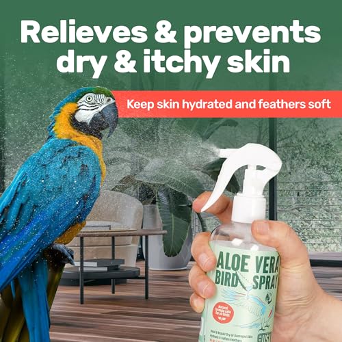 Samorillo Aloe Vera Bird Spray 85oz251mL Made in USA NonToxic Bird Bath Relieves DryItchy Skin Softens Feathers Safe Effective for All Birds Promote Healthy Plumage OdorFree - Image 3