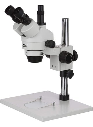 AmScope SM1TZ Professional Trinocular Stereo Zoom Microscope WH10x Eyepieces 35X90X Magnification 07X45X Zoom Objective Ambient Lighting Large PillarStyle Table Stand Includes 05X and 20X Barlow Lenses - pzsku/Z50F43D34F2D849117CD0Z/45/1747233575/e3dade13-635d-4663-bb2d-68978128794b