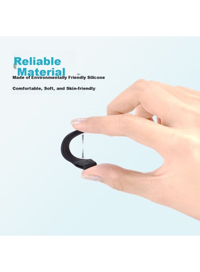 Oona Onna Eyeglass Anti-Slip Retainer Sports Ear Hooks Black 8 Pairs Medium Size - Image 4