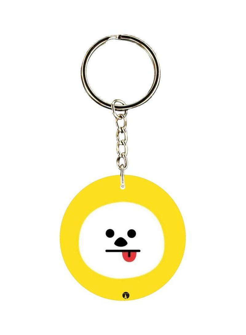 Cartoon Themed Dual Sided Keychain