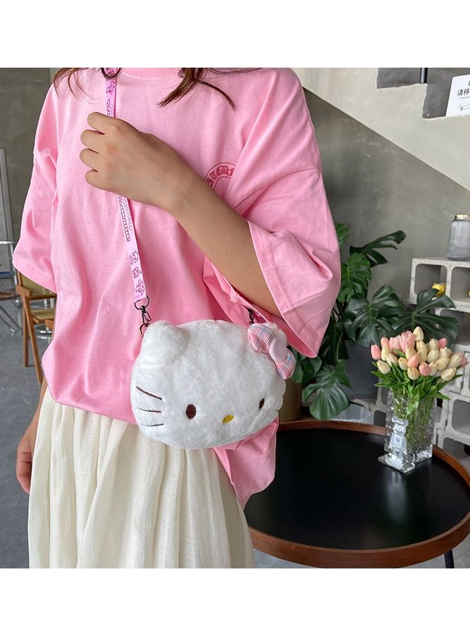 HelloKitty Plush Cartoon Doll Girl Messenger Bag Toy  - Image 5