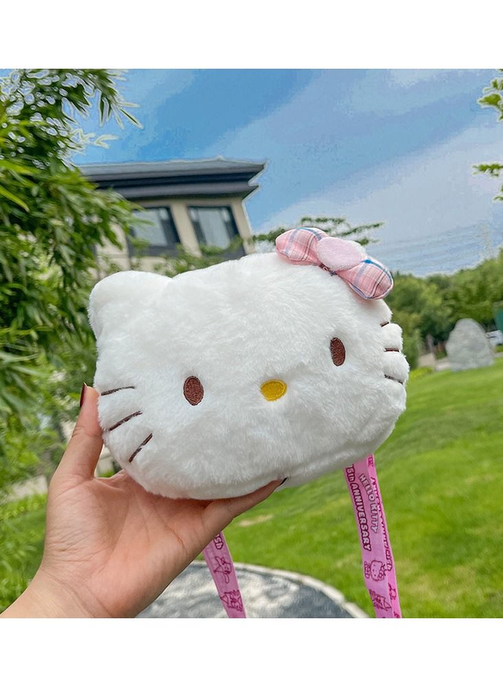 HelloKitty Plush Cartoon Doll Girl Messenger Bag Toy  - Image 4