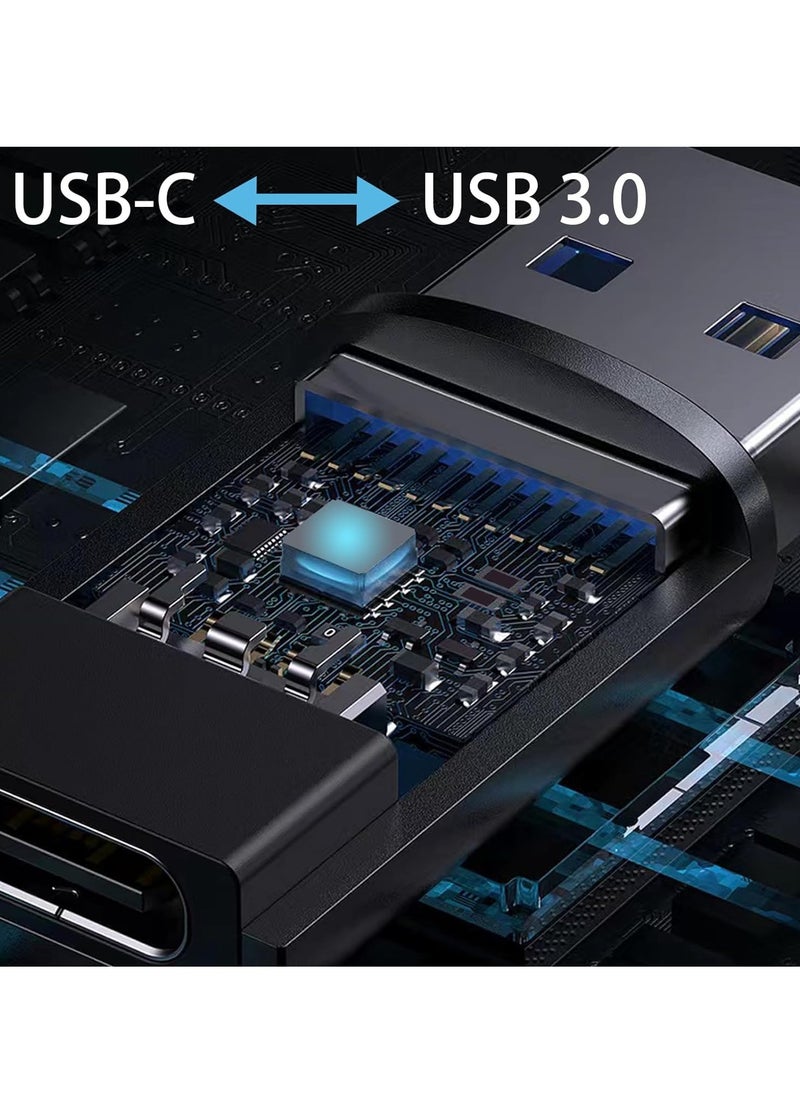 USB USB to C 3.0 Adapter，OTG USB Female to C Male Adapter，5Gbps USB C 3.1 Adapter Compatible with MacBook Pro, iPad Pro, Galaxy Note20 Ultra, Laptops, Power delivery and More