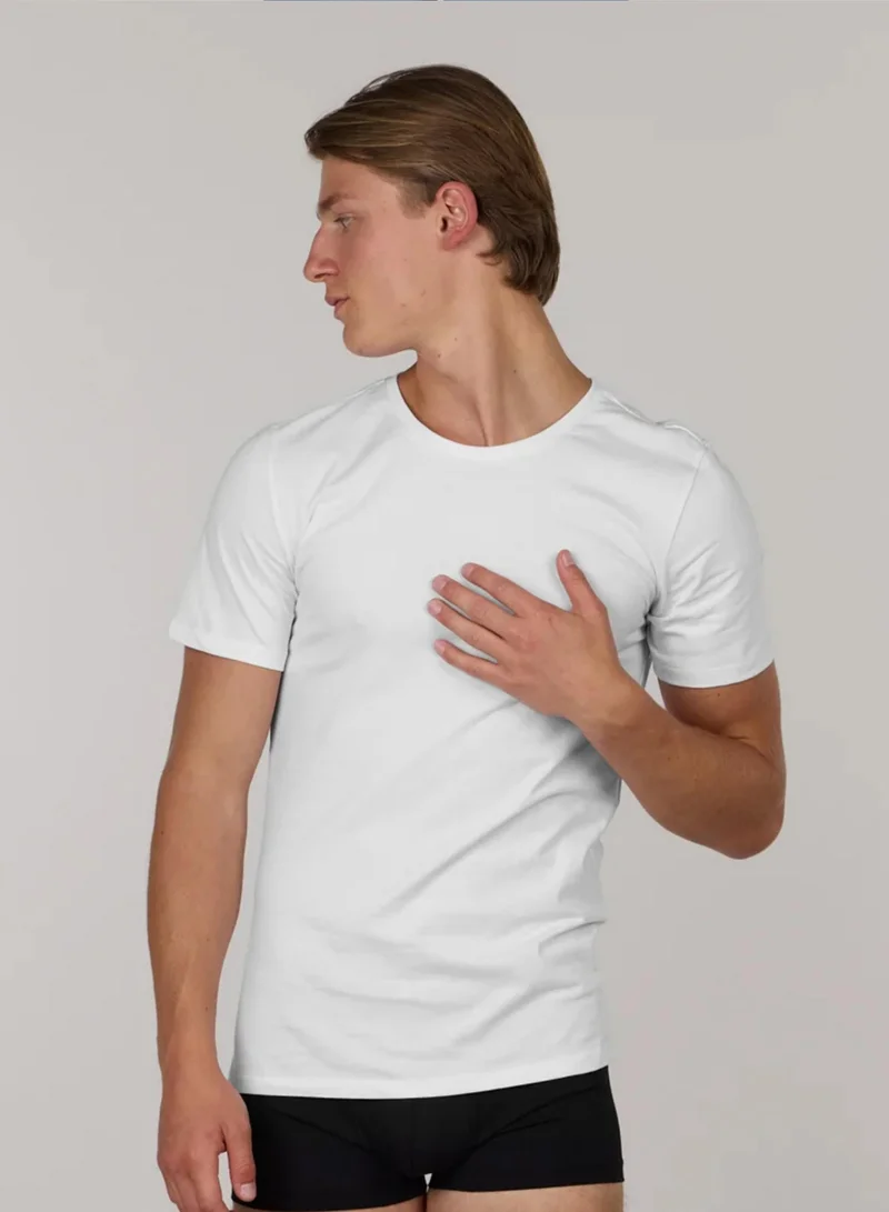 جاست نيتشر قمصان داخلية قطنية ناعمة مزدوجة كلاسيكية