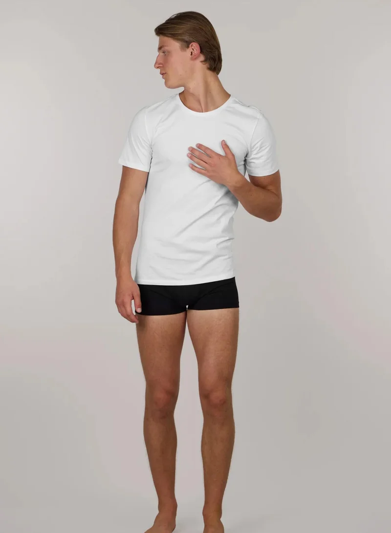 جاست نيتشر قمصان داخلية قطنية ناعمة مزدوجة كلاسيكية