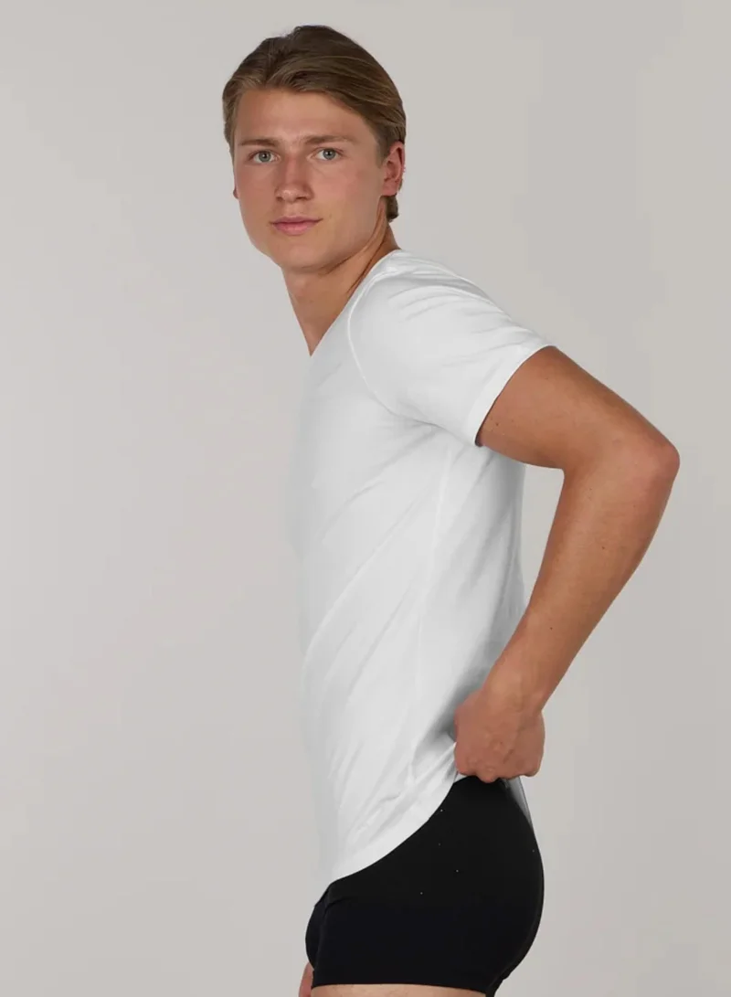 جاست نيتشر قمصان داخلية قطنية ناعمة مزدوجة كلاسيكية