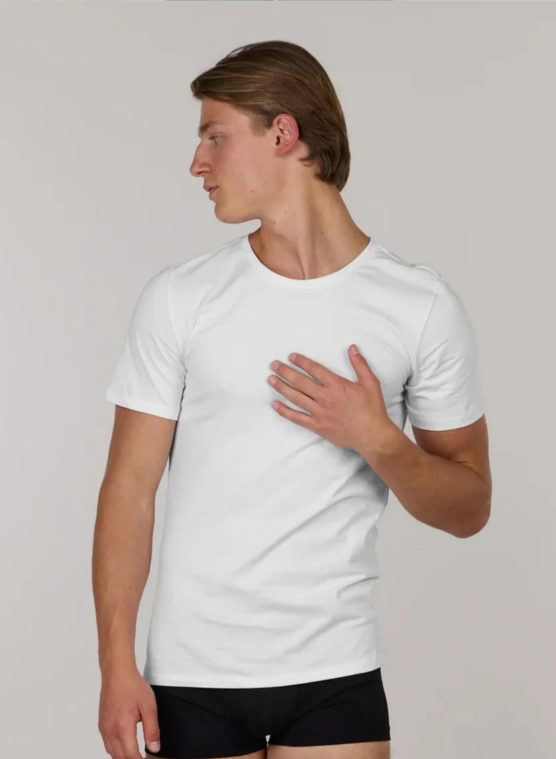 جاست نيتشر قمصان داخلية قطنية ناعمة مزدوجة كلاسيكية