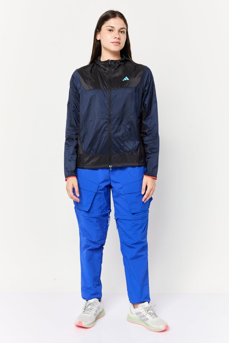 Adidas جاكيت خارجي رياضي نسائي بأكمام طويلة، متعدد الألوان - Image 2