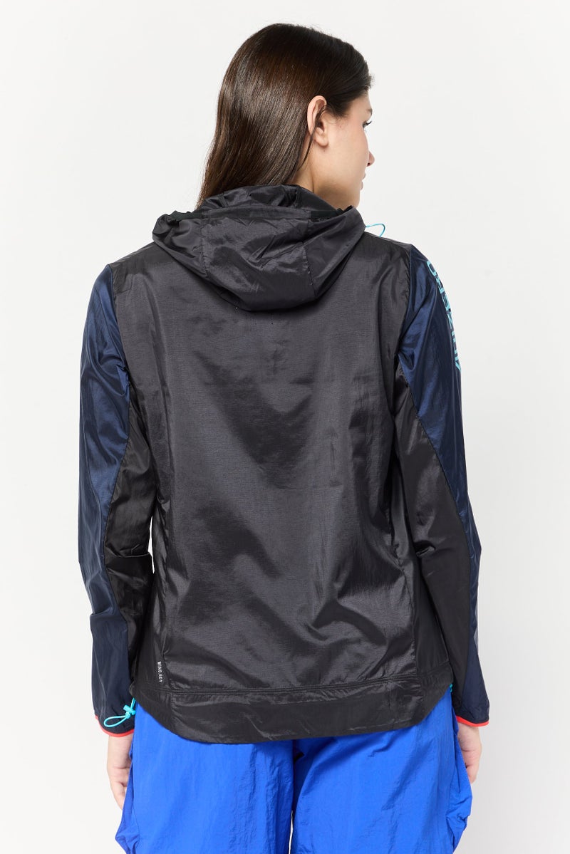 Adidas جاكيت خارجي رياضي نسائي بأكمام طويلة، متعدد الألوان - Image 4