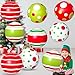 Jetec 12 Pcs 2416 Inch Giant PVC Christmas Inflatable Ball Outdoor Blow up Xmas Inflatables Ornaments Giant PVC Christmas Ornaments for Tree Yards Lawns Porch Garden Front Doors Holiday Decor24 Inch - Image 3