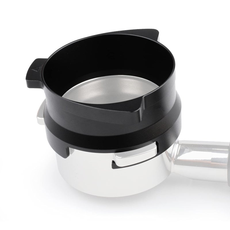 FIRJOY 54mm Espresso Dosing Funnel for Breville Barista Portafilters (Aluminum Alloy-Silver) - Image 1