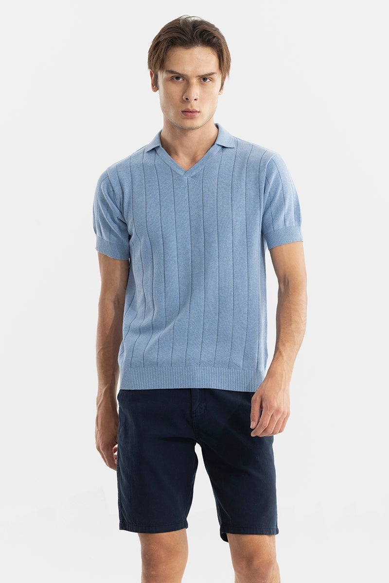 SNITCH Nordic Blue Polo T-Shirt - Image 3
