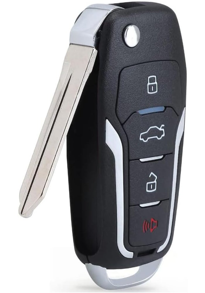 Beefunny Flip Remote Car Key Fob for Ford Lincoln Mercury - Image 1