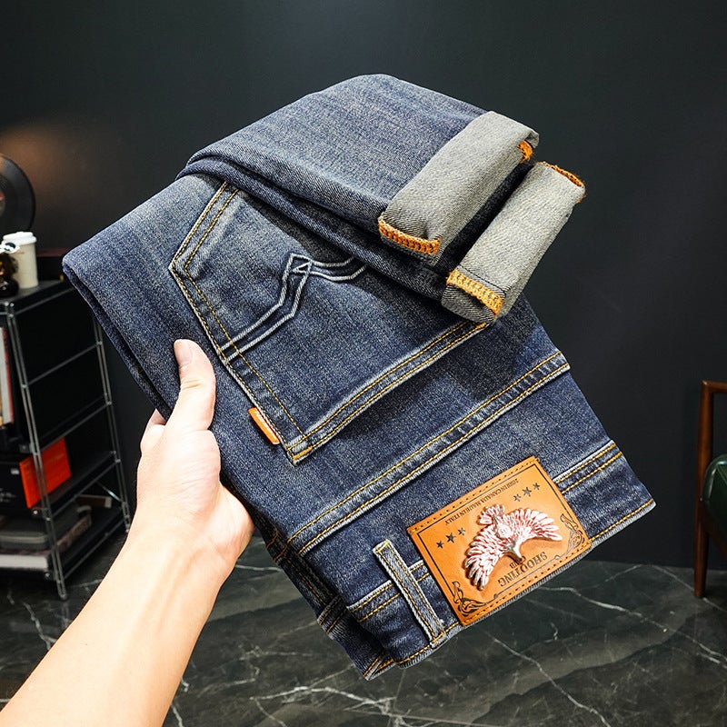 Unisex Classic Denim Jeans Loose Fit Daily Outdoor Wear - Image 2