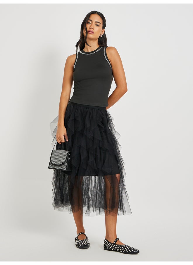 Take Two Take Two Embellished Round Neck Sleeveless Top  - Image 2