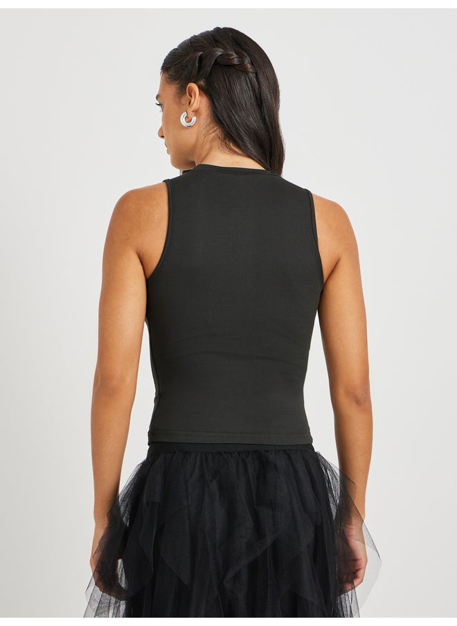 Take Two Take Two Embellished Round Neck Sleeveless Top  - Image 4
