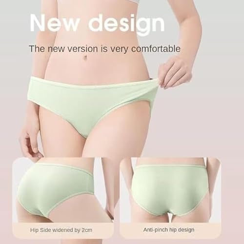 VAIDUE Women's Disposable Underwear Panties | 5 Packs Pure Female Underwear | Pure Cotton Ladies Brief Panties for Travel Outdoor Travel, Spa, Emergencies, Multicolor - Image 5