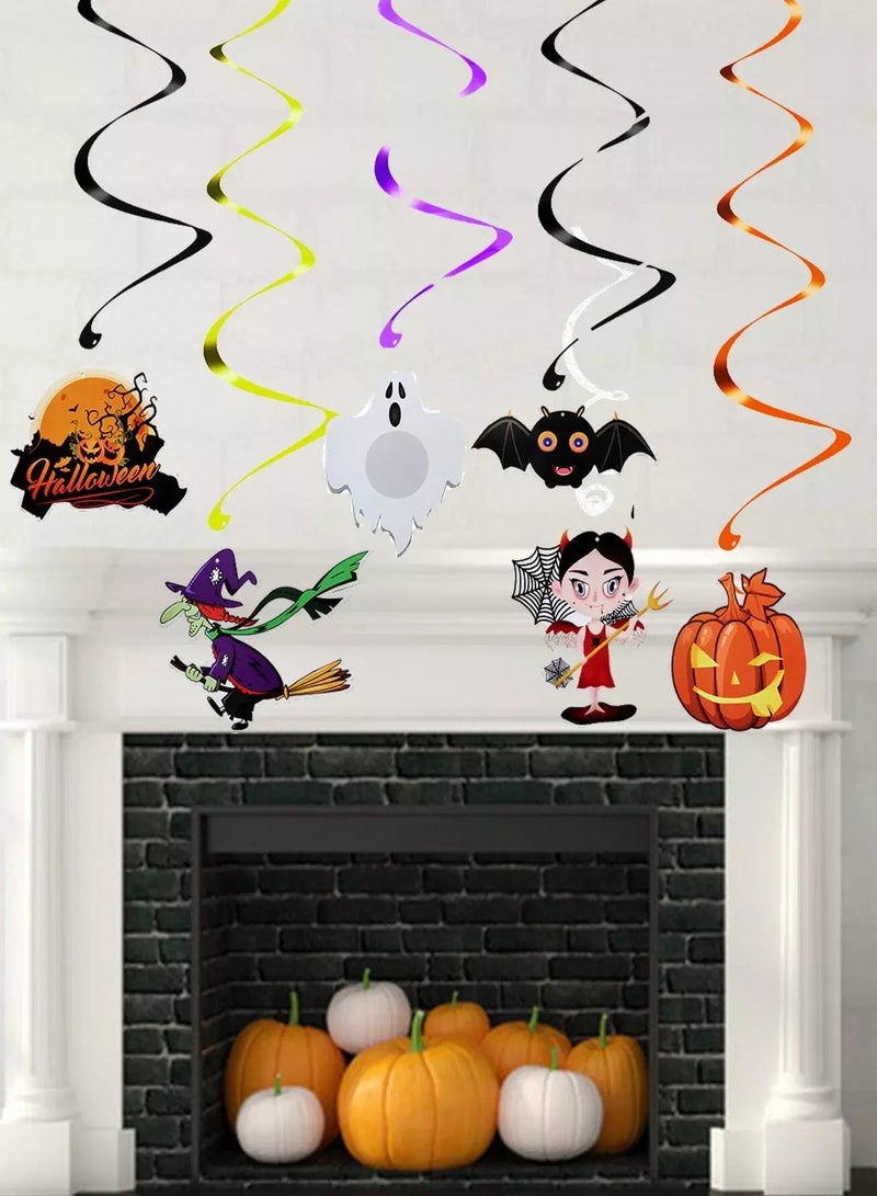 6pcs Halloween Spiral Decoration  - Image 1